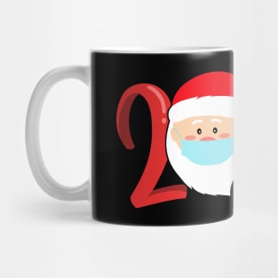 Santa Face Mask Toilet Paper Christmas Quarantine 2020 Mug